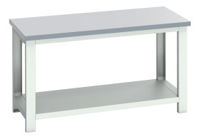 Stół warsztatowy szer. 750mm maks. obciążenie: 450kg Podstawowy stoł Blacha stalowa dł. 1500mm wys. 840mm