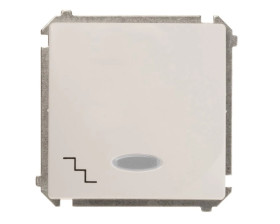 Simon Basic Łącznik schodowy z podświetleniem, szybkozłącza, biały BMW6L.01/11