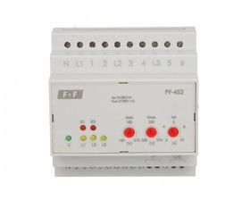 Automatyczny przełącznik faz z wyjściem napięcia fazowego 400V/2x230V+N PF-452