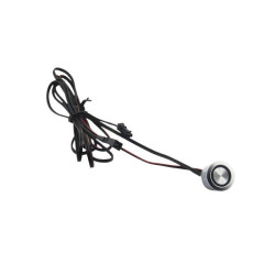 Włącznik LED dotykowy 12V 2A Srebrny, podś. niebieskie