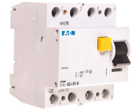 Wyłącznik różnicowoprądowy 4P 63A 0,1A typ A CFI6 63/4/01-A 235797