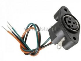 Gniazdo Mini-Din 6pin do obudowy z przewodami