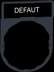 ZBY2134 Legend holder 30x40 mm with sign 8x27 mm with DEFAUT lettering