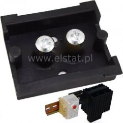 Uchwyt montaż na szynie TS35 43mm plast. czarny