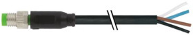 Przewód czujnik-siłownik Złącze A M8 liczba rdzeni 4 długość 5m Rodzaj A Męskie