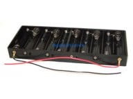 BAT10xR6-B Koszyk na baterie z tworzywa z kabelkiem, wymiary: 148 x 56 x 16 mm