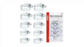 Opaska Zaciskowa Stalowa Obejma Ślimakowa 10-27Mm, Zestaw 10Szt Amio