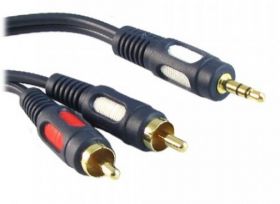 PRZEWOD JACK 2*RCA 2.5M LEZKA