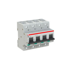 Wyłącznik nadprądowy MCB, Typ K, 4-biegunowy, 90A, 240V, ABB, S800U