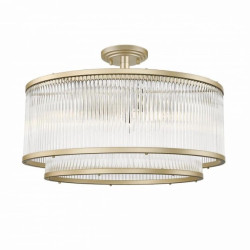 Lampa sufitowa SERGIO kolor złoty mat/transparentny metal/szkło, 6xE14 IP20 C0528-06H-V6AC Zuma Line