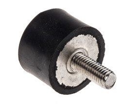 Podstawka antywibracyjna M8 średnica 30mm wysokość całkowita 20mm Cylinder męski-żeński wysokość stopki 20mm