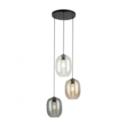 Lampa wisząca trzy kolory kloszy ELIO 5973 3xE27 szklane klosze TK Lighting
