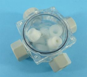 PUSZKA N/T 90mm max CLEAR 4xPG11 IP68