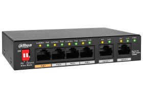 PFS3006-4GT-60-V2 - switch gigabitowy PoE 4-port + 2 RJ45