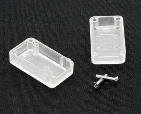 Obudowa ABS szerokość zew. 20 mm długość zew. 35 mm wys. zew. 15,5 mm Hammond IP54 Półprzezroczysty biały