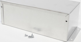 Aluminum enclosure, (L x W x H) 203 x 102 x 76 mm, natural, IP32, 1411FBSU