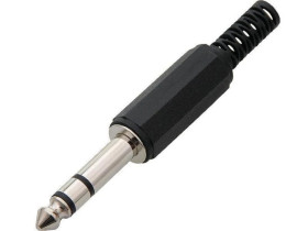 Wtyk Jack 6,3 stereo plastik /opak = 10szt/