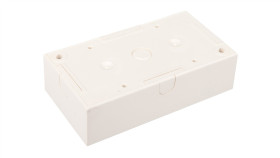 Berker/B.Kwadrat Puszka Natynkowa Podwójna Kremowa 5310429902