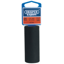 Draper Expert 12746 24mm 1/2&quot; Square Drive Hi-torq Deep Impact Socket