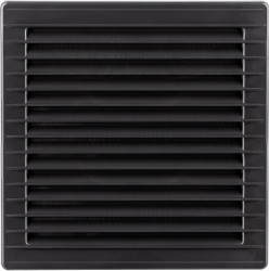 Kratka wentylacyjna z siatką 140x140 grafit 02-339