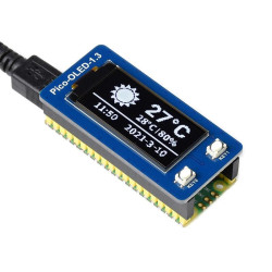 1.3" OLED Display Module for Raspberry Pi Pico (64×128)