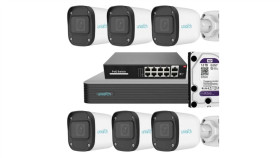 Zestaw Monitoringu Ip: 6 Kamer Tubowych Ip 4Mpix 2,8Mm, Switch Poe,...