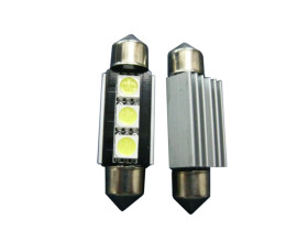 Żarówka LED walcowa C5W 36mm zimny biały 12V canbus 3SMD5050 z...
