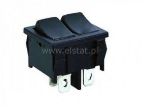 Przeł. kołys.x2 3A 250V 4pin chwilowy