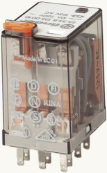 Relay, 3 Form C (NO/NC), 230 V (AC), 17 kΩ, 10 A, 400 V (AC), 55.33.8.230.0010
