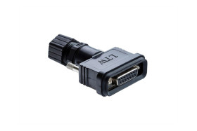 Złącze D-Sub 15-pinowe Męski Proste Montaż gwintowany