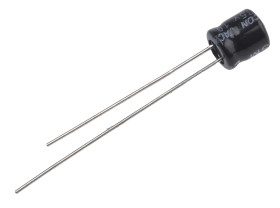 Kondensator 10μF 35V dc Radialny, Otwór przelotowy RS PRO roztaw: 2mm 5 (Dia.) x 5mm