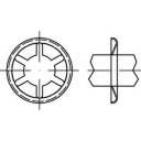 Pierścień zaciskowy, osiowy TOOLCRAFT 159385 500 szt.