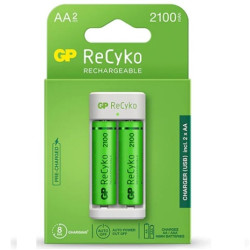 Ładowarka E211 + 2x2100mAh bez zasilacza GP