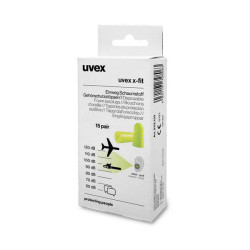 uvex 2112133 x-fit ear plugs disposable 15 pairs 37 dB noise reduction