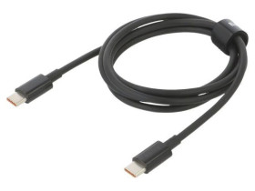 Kabel USB C wtyk z obu stron 1m czarny 100W CATYS-B01