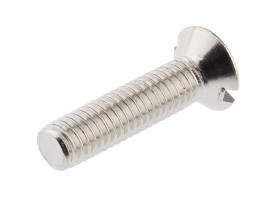 Śruba maszynowa M6 łeb z łbem stożkowym Mosiądz długość 25.0mm skok 1.0mm