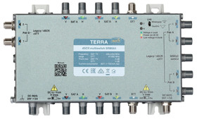 Multiswitch przelotowy SRM-564 Terra z aktywnym torem FM/DAB/DVB-T i wbudowanym AGC - klasa A system Digital SCR/Unicable