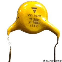 VY1102M35Y5UG6TV 1nF 500V Cer R12.5mm Y5U R12.7 VISHAY