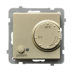 SONATA Regulator temperatury /czujnik napowietrzny/ szampański złoty RTP-1RN/m/39