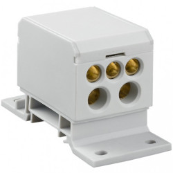 Blok rozdzielczy odgałęźny (max. 35mm2) na szynę DIN TH35 szary DB2-S Elektro-Plast