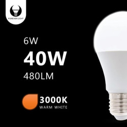 Żarówka LED E27 A60 6W 230V 3000K 480lm Forever Light RTV003431