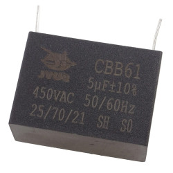 Kondensator rozruchowy do silnika 5uF 450VAC CBB61 do druku