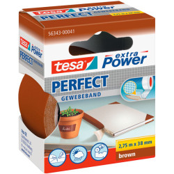tesa&#xAE; 56343 Extra Power Fabric Tape - Brown - 38mm x 2.75m