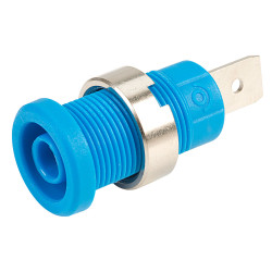 PJP 3266-C-Bl Blue Shrouded Socket (6.3mm Faston)