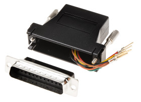 Adapter D-sub z typu D-Sub z 25 stykami na rodzaj Żeński z rodzaju Męski na typ RJ11