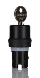 Przełącznik obrotowy kluczykowy 2-pozycyjny wycięcie: 22mm Zatrzask IP20, IP66, IP67, IP69, IP69K Siemens przycisków: 2