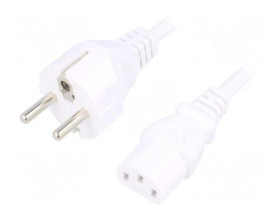 SN310-3/07/1.5WH Kabel: 3x0,75mm2, CEE 7/7 (E/F) wtyk,IEC C13 żeński, 1,5m