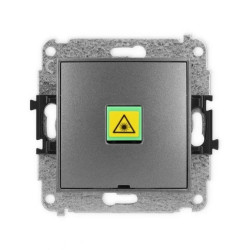 ICON Mechanizm gniazda światłowodowego/optycznego pojedynczego, bez pola opisowego grafitowy 11IGOPBO-1