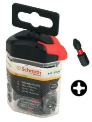 Bity udarowe PH3 25mm 20szt zestaw BIT krzyżowy - Schmith