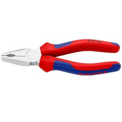 Szczypce uniwersalne 160mm chromowane Kombinerki do chwytania i cięcia KNIPEX 03 05 160